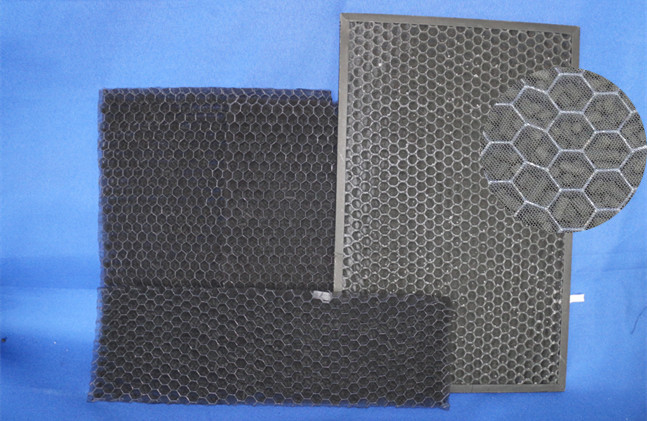 High Air Flow Activated Carbon Mesh , Low Resistance Home Charcoal Filter