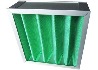 High Hygiene  Green Bag Air Filters F8 F9 , Pocket Air Purifier Color Custom