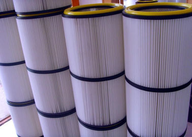 Non Woven Pleated Filter Cartridge Dust Collector Anti Static  High Corrosion Resistance