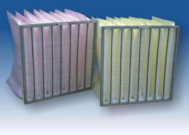 Medium Efficiency F5 - F9  Pocket Air Filter Synthetic Fiber Material