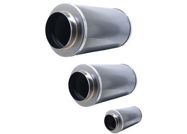 Galvanized Cartridge Carbon Filter Hydroponics  , Silver Greenhouse Carbon Block Filter Cartridge